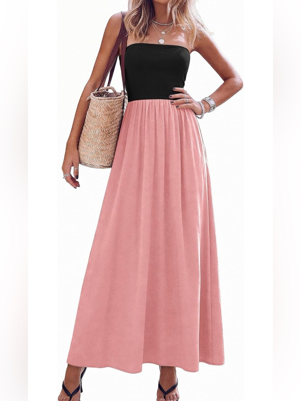 #46 Pretty Garden Strapless Maxi Dresses